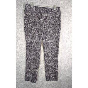 White House Black Market Women's Casual Pants Black/White Size 6